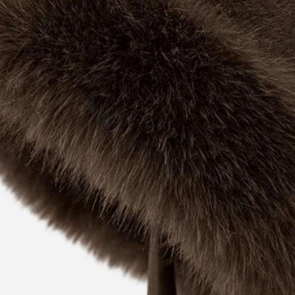 Luxurious Brown Faux Fur Bucket Winter Hat - Picture 5 of 5